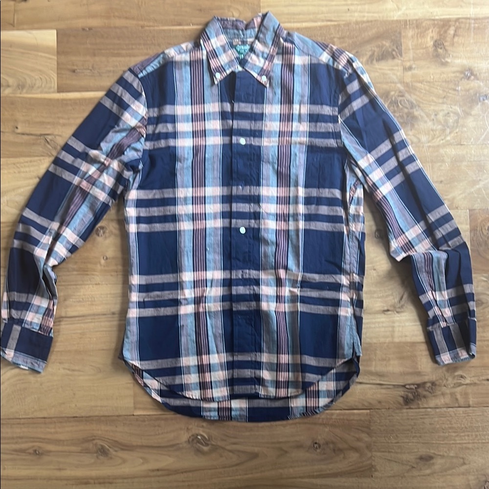 Gitman Brother for Unionmade |Blue Plaid button down | size Small